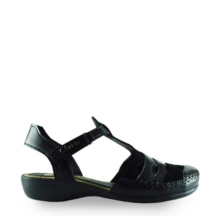 sandalias negras primavera verano 2020 Señoras Claris Shoes