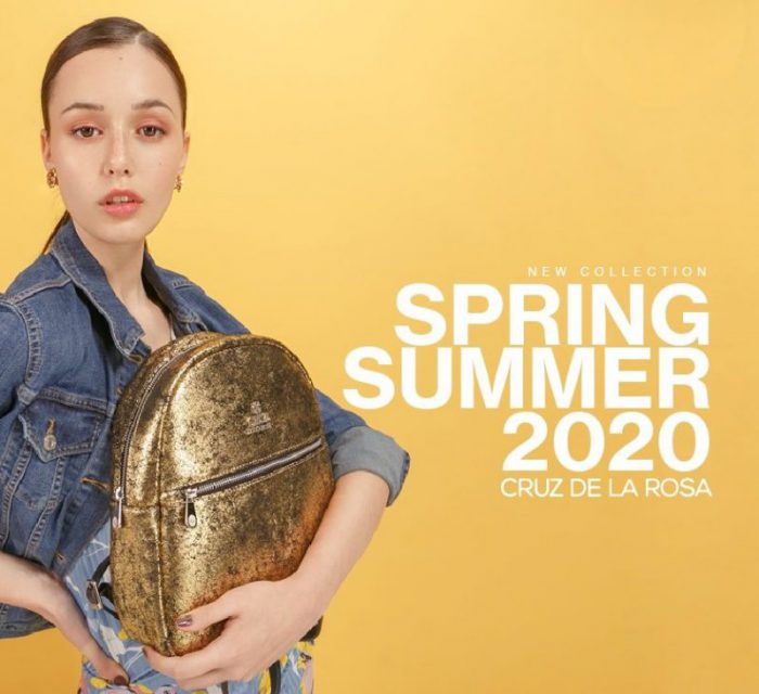 mochila dorada verano 2020 Cruz de la Rosa