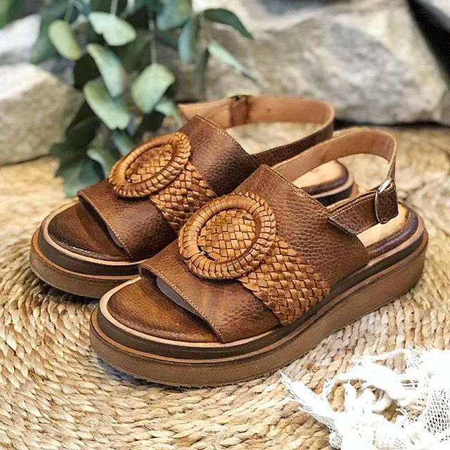 sandalias planas de cuero verano 2020 Marignan Shoes