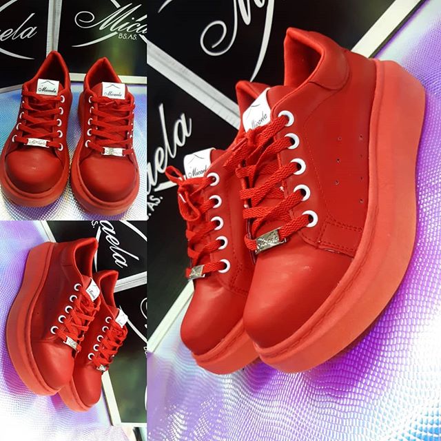 zapatillas rojas verano 2021 Calzados Micaela