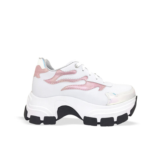 Zapatillas rosa y blanca verano 2022 Luna chiara