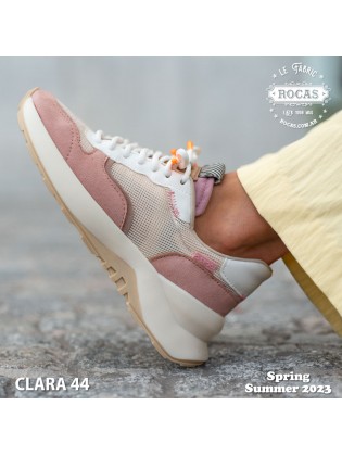 zapatillas blancas y rosa para mujer verano 2023 Rocas